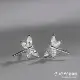 【Sayaka紗彌佳】純銀 可愛動物系列 冰晶鑲鑽蜻蜒造型耳環