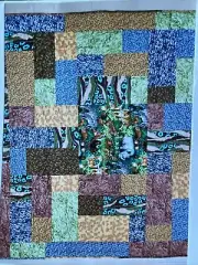 Complete Quilt Kit Jungle Animals Patchwork DIY Fat Quarter Fabric & Patten Set
