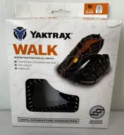 YakTrax Walk Winter Traction Device, Brand new Size Medium 9 to 11 U.S. men