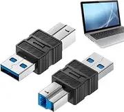 USB 3.0 Adapter | USB to B 3.0 Data Extension Adapter - High-Speed Data Transfer Converter for Computer Laptop Scanner Host Hard Drive
