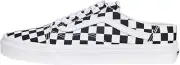 Vans Men's Old Skool Sneaker, (Mule) Checkerboard Black/True White, Size 6.5 US