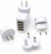 International Travel USB Power Charger Adaptor Bali Indonesia Europe Japan UK