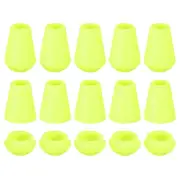20Pcs Plastic Cord Lock Bell End Stopper Cord Lock Rope Fastener, Bright Green