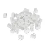 2.54mm Connector 3 Pin Male Adapter Right Angle Pin Header, 50 Pack