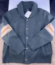 PENDLETON Men's Nehalem Lambswool Cardigan Forest Green Size Large New with Tags