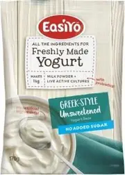 Easiyo Greek Style Unsweetened No Added Sugar Yogurt 170g x 8