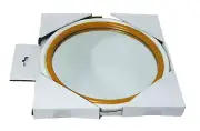 Target Pillowfort Two Tone Layered Circle Kids Mirror White Mustard