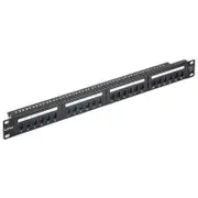 Astrotek ATP-PPU6-24 24 Ports UTP Patch Panel CAT6 RJ45 for 19' 1RU Rack Mount Data Network Cabinet Server PCB Type 110/Krone 3U' Black