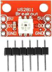 WS2812 RGB LED Breakout Module Board High Brightness Chip for 5050 Light Series 5pcs