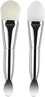 FOMIYES Facial Mask Brush Set Double-ended Silicone Applicator Face Wash Brush Soft Bristles for Sensitive Tool for Spa Home