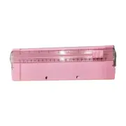 A5 Paper Cutting Machine DIY Supplies Portable Guillotine Office Home (Pink) AU