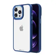 iPhone 15 Plus Case Cover - Non-Slippery, Clear & Hard, Shock & Scratch Protection With Rear Camera Lens Guard - Blue
