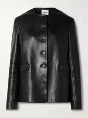 [KHAITE] KHAITE - Jameson Leather Jacket - Black - US4 US 4 Black