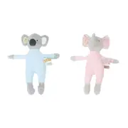 2pc Annabel Trends Cuddly Wuddlies Large Soft Plush Toy Koala & Elephant 0y+