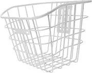DINHEAROM Sturdy Iron Wire Electric Bike Basket Multi Function Front Container for Groceries Easy Installation for Outdoor Use Suitable for All Electric Bikes