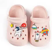 [CENCIRILY] Toddler Boys Girls Garden Clogs Water Sandals Slip-on Slipper Slides Cartoon Charms Lightweight Summer Outdoor Beach Pool Play Shoes