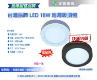 在飛比找Yahoo!奇摩拍賣優惠-【宇豐國際】台灣品牌 LED 18W 薄型吸頂燈 圓石吸頂燈