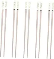 Luxshiny 5Pairs Non Slip Japanese Style Alloy Chopsticks Cherry Blossom Design Reusable Lightweight for Home Restaurants and Special Occasions