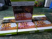LOT OF 4 New Easy Kabob Loader With 6 Stainless Skewers. Grilling BBQ PICNIC