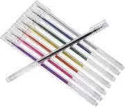 Operitacx 8pcs Glitter Gel Pen Sparkling Ink Markers for Scrapbooking DIY Crafts Art Projects Portable Drawing Pens for Students and Professionals Convenient Box