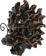 Kisangel Fountain Outlet Fountain Flowing Spout Pool Sprinkler Wall Fountain Pond Large Garden Fountain Bubble Water Fountain Flow Device Ornament Sink Patio Park Bowl Resin Coffee