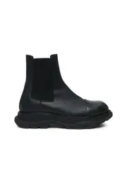 Alexander Mcqueen Wander Leather Chelsea Boots