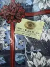 Sultan's Christmas Blue Floral VINYL Table Cloth 52" x 70", 4-6 Seat, Rectangle