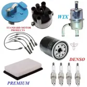 Tune Up Kit Air Oil Fuel Filters Cap Wire Spark Plugs For DODGE 600 L4 2.2L 1983