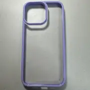 For Apple iPhone 14 Pro Max Purple/Clear Case Cover