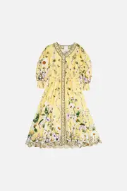 KIDS SHIRRED BUTTON THROUGH MAXI DRESS 4-10 DAISY CHAINS