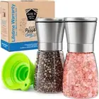 Premium Stainless Steel Salt and Pepper Grinder Set