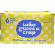 Who Gives Crap - 3 Ply Toilet Paper - 6 Pack