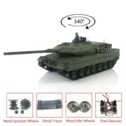 Henglong 1/16 7.0 2.4Ghz German Leopard2A6 RTR RC Tank 3889 Model Steel Gearbox