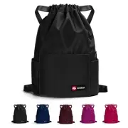 ZOORON Waterproof Drawstring Gym Backpack Bag for Men & Women, Sport Gym Sack...