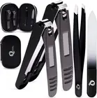 QQ Beauty Nail-Catching Nail Clipper Set with Tweezers and Crystal Nail File ...