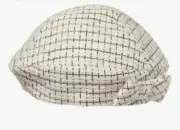 Janie and Jack Black/White Boucle Tweed Beret Hat Girls 4/5 NWT