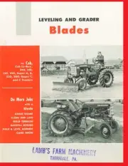 IH Farmall Cub 100 140 240 200 Super A C Leveling Grader Blades Color Brochure