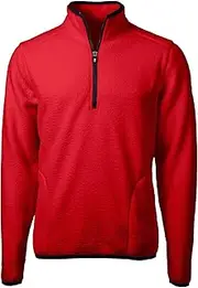 [Cutter & Buck] Men's Cascade Eco Sherpa Fleece Quarter Zip Jacket