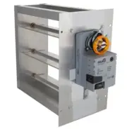 iO HVAC Controls MD-1408-BM 14" x 8" Rectangular 2-Position Damper, Bottom-Mount