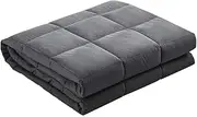 Giselle Bedding 11kg Microfibre Weighted Blanket, Winter Blankets Rug Cover Adult Quilt for Bed Bedroom, Anxiety Relief Soft Machine Washable Relax Deep Sleep 152 x 203cm Grey