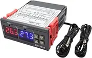 MGTCAR STC-3008 Dual LED Digital Temperature Controller Incubator Thermostat Heater Cooler Control Two Relay Output Thermoregulator(STC-3008 AC110-220V)