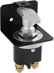 Battery Disc ect Switch, 500A High t 12V/24V/36V Battery Cut Off Switch with Lock-Out Plate Rotary Handle for Car Truck RV Yacht Boat, Replace 20247 Black One Size