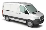 HO 1:87 Busch # 53400 - 2018 MB Sprinter Cargo Van with Short Wheelbase - White
