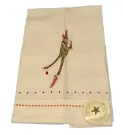 Patience Brewster Krinkles Kitchen/Tea Towel Embroidered Arthur Green Cat NWT