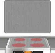Thermochromic Silicone Stove Top Cover, Extra Large Rollable Glass Cooktop Protector for Electric Stove Kitchen Countertop(Dark Grey)