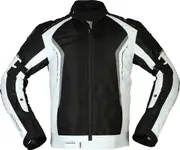 Modeka Khao Air, textile jacket waterproof , color: Black/Light Grey , size: M