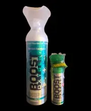 Boost Oxygen 95% Pure Oxygen Natural -10L Can Menthol Eucalyptus PLUS 3L Regular
