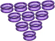 20pcs Hairdressing Scissors Ring Custom Dogs Tags Accessories Stickers Board Lock Tongue Door Lock Tongue Sealing Plug Token Thumb Inserts Protector Barber Finger Grips Purple BESPORTBLE