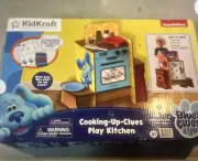 NEW Kid Kraft Blue’s Clues & You Cooking-Up-Clues Wooden Play Kitchen w/ notepad