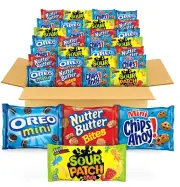 OREO Mini Cookies CHIPS AHOY Mini Cookies SOUR PATCH KIDS Candy & Nutter Butter